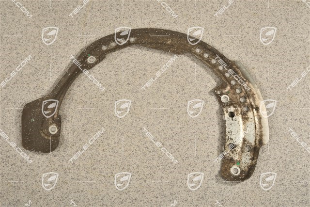Rear axle disc brake protective plate, R