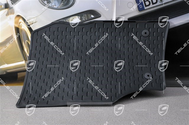 Floor mat set, rubber