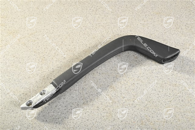 Grab handle centre console, smooth leather Black, R