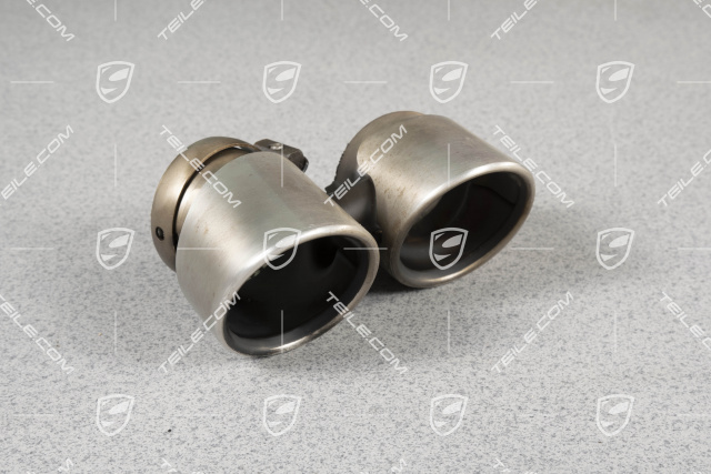 Tailpipe, round, Carrera 2S/4S, L