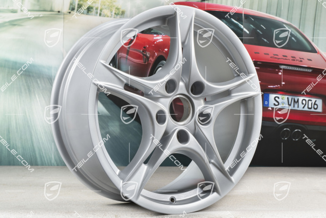 18-inch Cayman S II wheel set (Facelift), 8J x 18 ET57 + 9J x 18 ET43