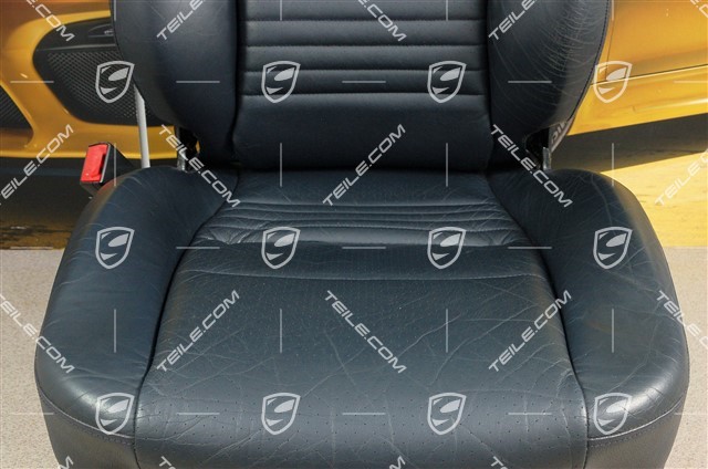 Seat, manual adjustable, heating, leather/leatherette, Metropole blue, L