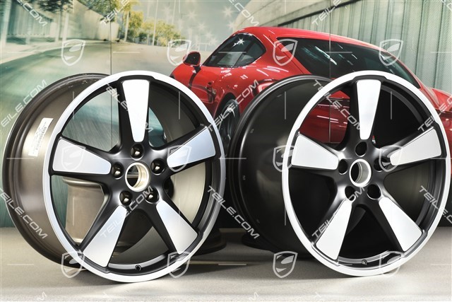 20-inch rims set Sport Classic "50 yaers 911", 9J x 20 ET51 + 11,5J x 20 ET48, in black