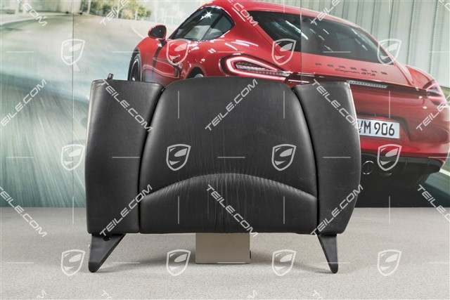 Back seat backrest, Rear, Draped Leather, Black, Convertible, L