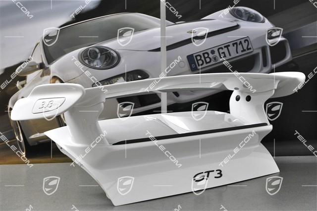 GT3 Facelift 2009- Rear spoiler, complete (engine lid + rear spoiler + 2 air scoops + lip spoiler + 2 intake grilles)