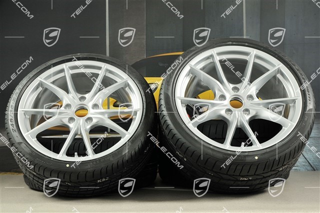 20-inch summer wheels set Carrera S IV, rims 8,5 J x 20 ET49  + 11,5 J x 20 ET56 + tyres 245/35 ZR 20+305/30 ZR20, with TPM