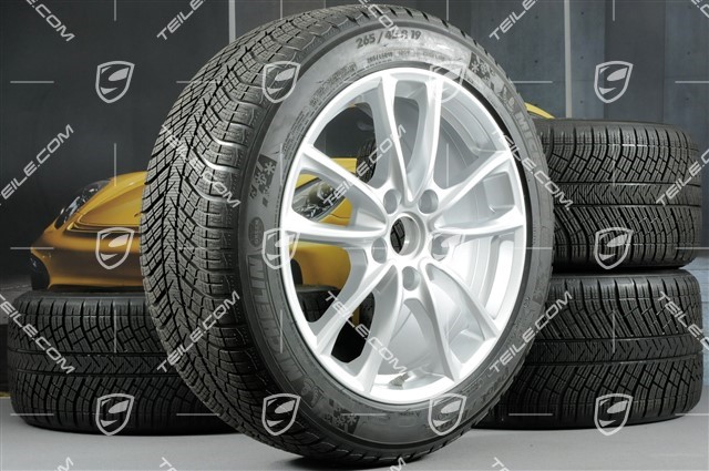 19-inch winter wheels set "Panamera S", rims 9J x 19 ET64 + 10,5 J x 19 ET62 + NEW Michelin Pilot Alpin 4 winter tyres 265/45 R19 + 295/40 R19