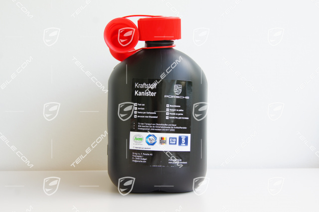 Containter replacement fuel, Porsche logo and crest, 5l