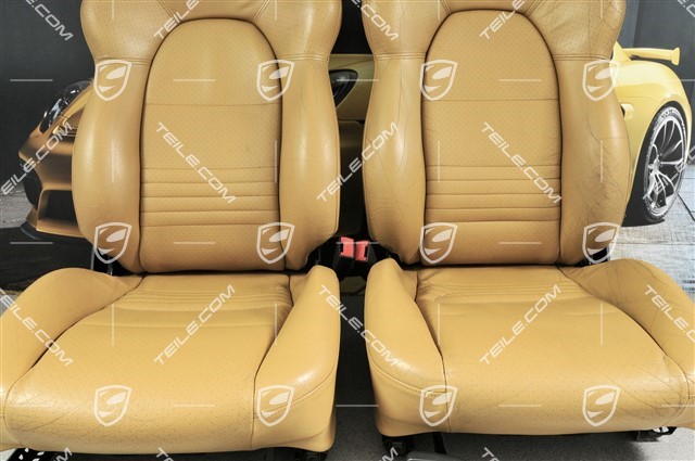 Sport seats (broad), manual adjustment, leather, "savanna" beige, set L+R