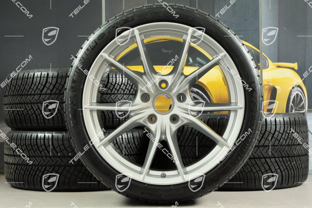 20" Winterräder Satz Carrera S (IV), Felgen 8,5J x 20 ET49 + 11J x 20 ET56 + Michelin Pilot Alpin PA4 N1 Winterreifen 245/35 R20 + 295/30 R20