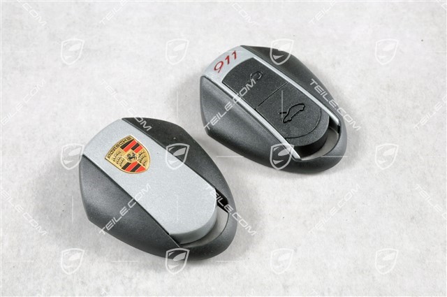 Design Key Head Remote Housing, with Porsche crest and "911" logo