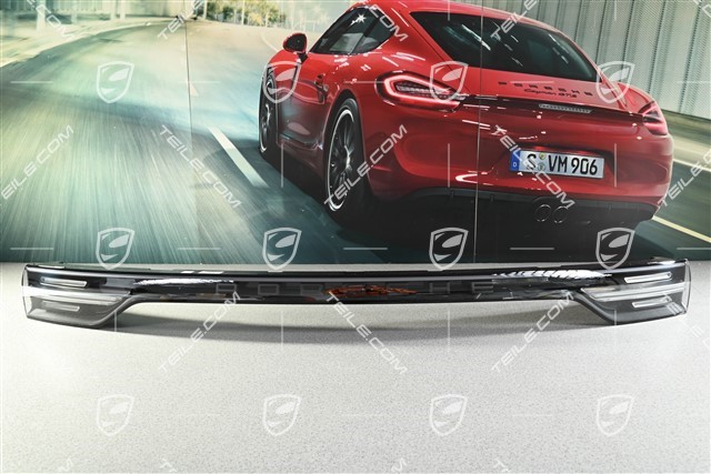Rear light covering, center, Black lettering