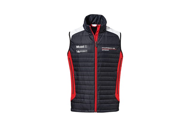 Motor Sports Collection, Padded Vest, Unisex, black/red/white, XL  XL 54