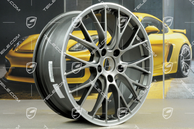 20" Felgensatz RS SPYDER Design, 8,5J x 20 ET49 + 11,5J x 20 ET56, Platinum-Seidenmatt