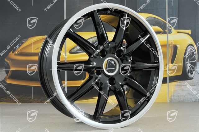 19" Komplet felg Carrera Sport, 8,5J x 19 ET55 + 10J x 19 ET42, Czarny wysoki połysk