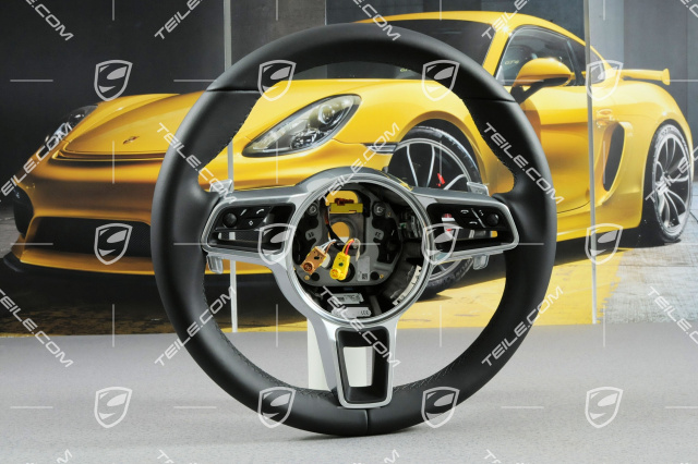 Multi-function steering wheel, black