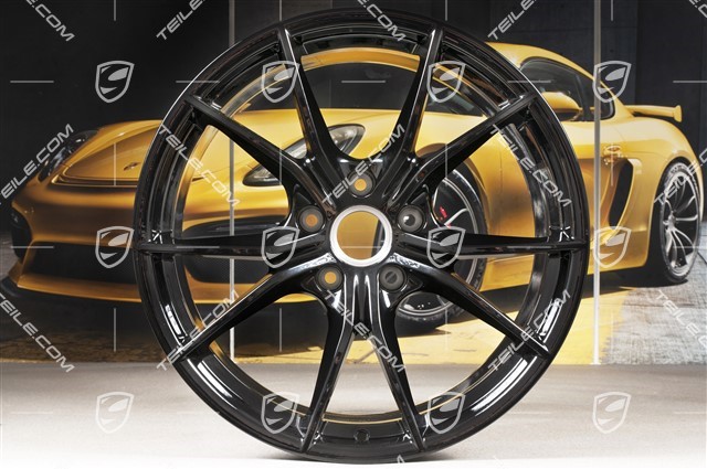 20-inch wheel rim Carrera S IV, 10J x 20 ET45, high-gloss black