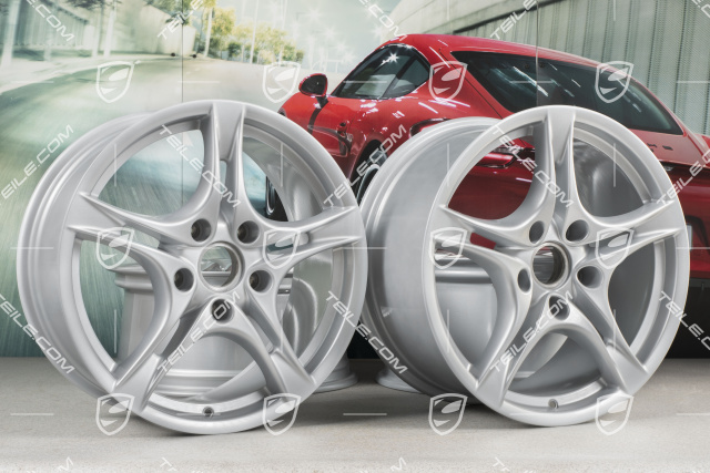 18-inch Cayman S II wheel set (Facelift), 8J x 18 ET57 + 9J x 18 ET43