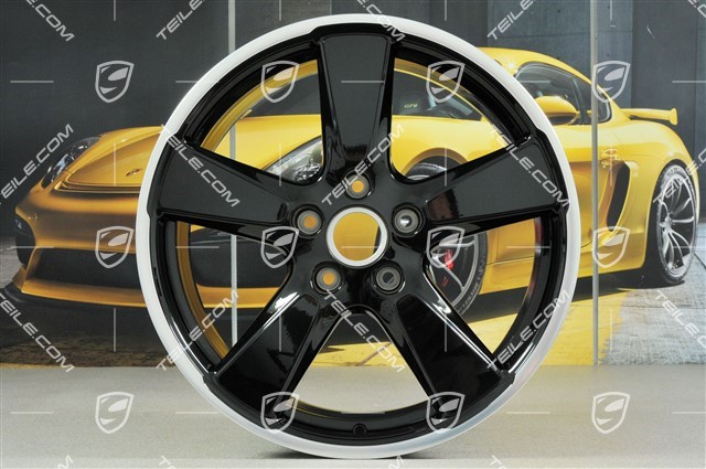 20-inch wheels rims set "Sport Classic", 9,5J x 20 ET65 + 11,5J x 20 ET63, in black