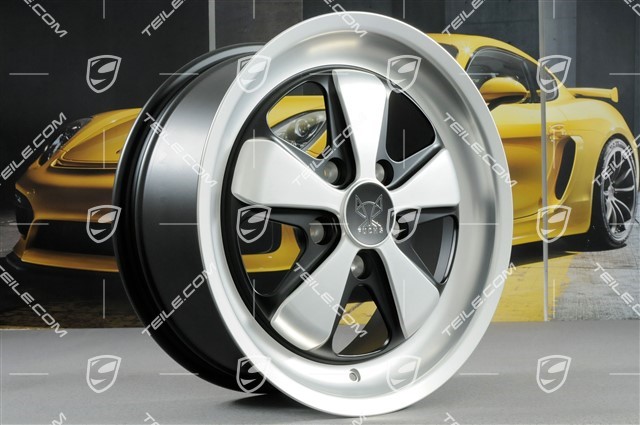 18-inch FUCHS wheel rim set, 8J x 18 ET52 + 10J x 18 ET65, incl. hub cap set