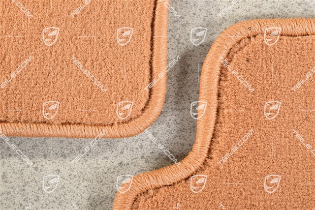 Set of floor mats, 4-piece (996), brown