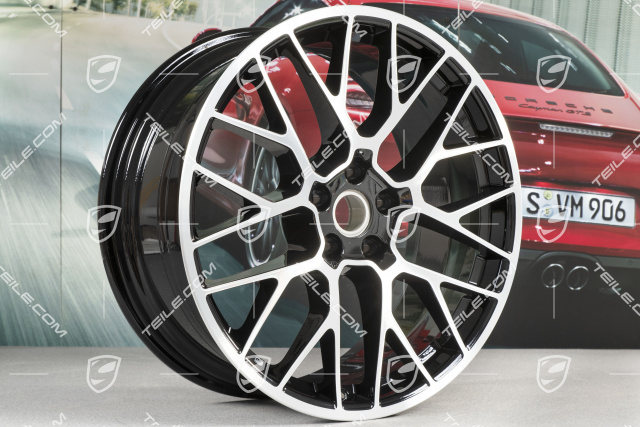 20-inch alloy wheel RS-Spyder Design, 9J x 20 H2 ET 26 + 10J x 20 H2 ET19, black high gloss