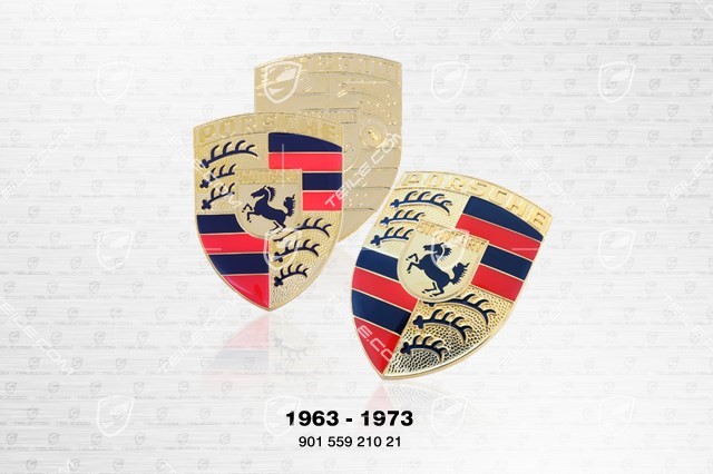 Crest, lid emblem, Orange (1963-1973)
