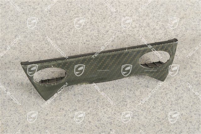 Console switch trim, 2-holes, Carbon