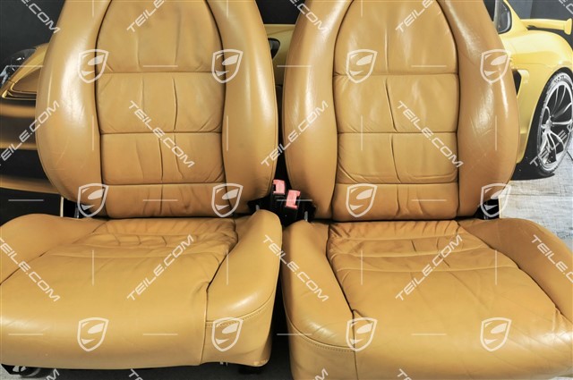 Seats, el adjustable, leather, Savanna, Draped, set (L+R)