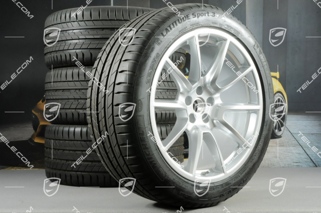 20" "Macan SportDesign" koła letnie komplet, felgi 9J x 20 ET26 + 10J x 20 ET19, opony letnie 265/45 R 20 + 295/40 R 20, z czujnikami ciśnienia RDK