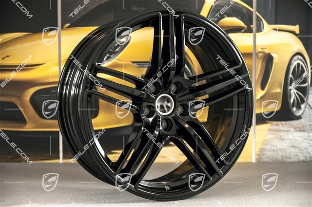 19"-inch alloy wheel set Macan Design, 8J x 19 ET21 + 9J x 19 ET21, black high gloss