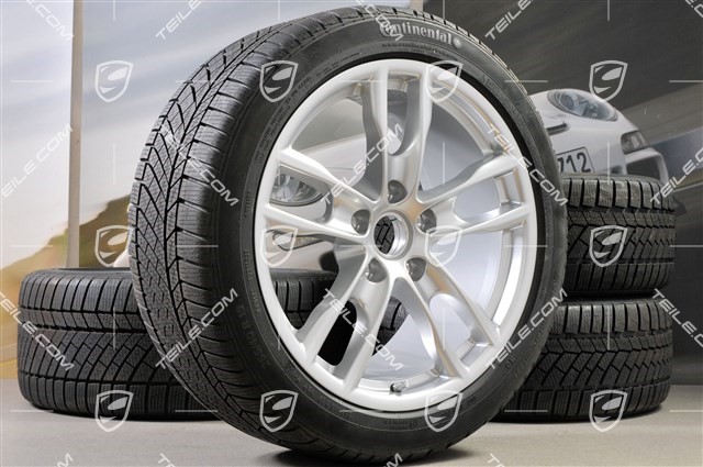 19" Winterräder Satz Boxster S, 8J x 19 ET57 + 9,5J x 19 ET45, Continental WinterContact Winterreifen 235/40 R19 + 265/40 R19, DOT 2012, ohne RDK-Sensoren