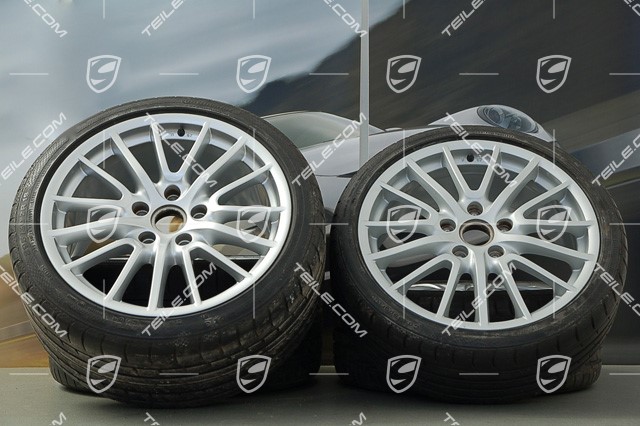 19" Komplet kół letnich SportDesign, 8 J x 19 ET 57 + 11 J x 19 ET 67, z oponami 235/35 ZR 19 + 295/30 ZR 19,  do C2/C2S