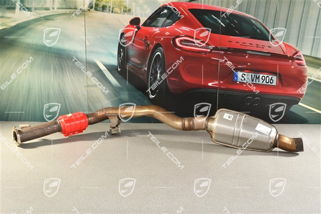 Exhaust pipe, with front silencer, 4,0L, R