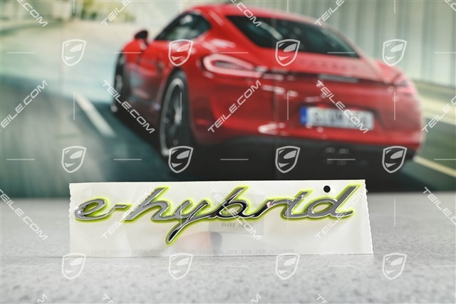 Lateral "e-hybrid" logo, L