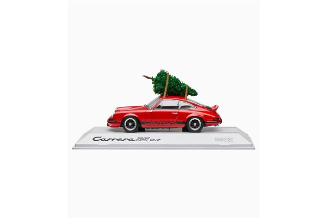 Model Porsche 911 Carrera RS 2.7 Christmas, skala 1:43