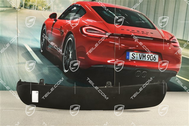 Rear bumper lower cover, centre, Black