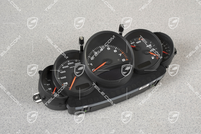 Instrument cluster / Speedometer, Rally black, GT2