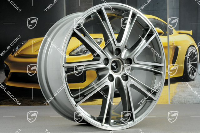 21-inch wheel rim Panamera Exclusiv, 9,5J x 21 ET71, in Platinum silver metallic