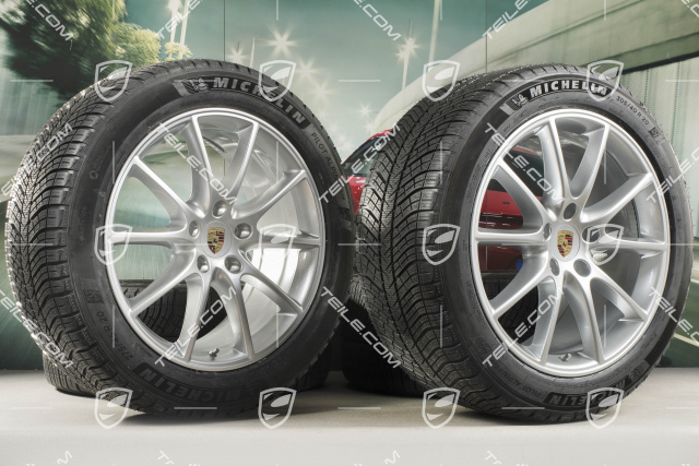 20-inch Cayenne Design winter wheel set, rims 9J x 20 ET50 + 10,5J x 20 ET64 + Michelin winter tyres 275/45 R20 + 305/40 R20, with TPMS