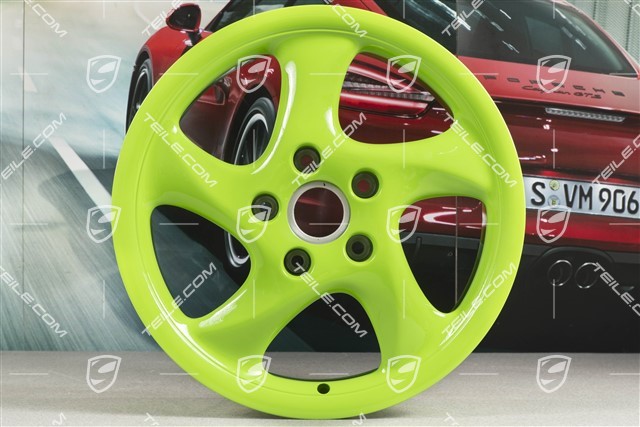 18-inch Turbo Look I wheel, 7,5J x 18 ET50, Lizard green