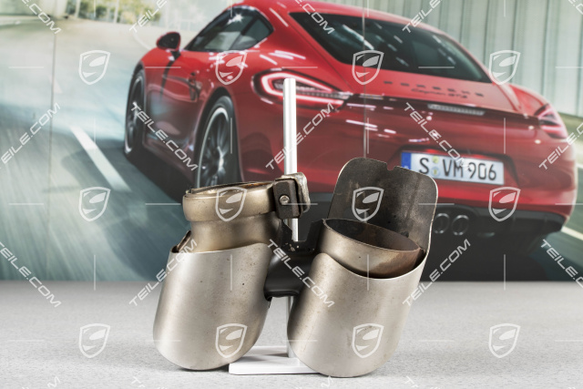 Tailpipe, round, Carrera 2S/4S, L