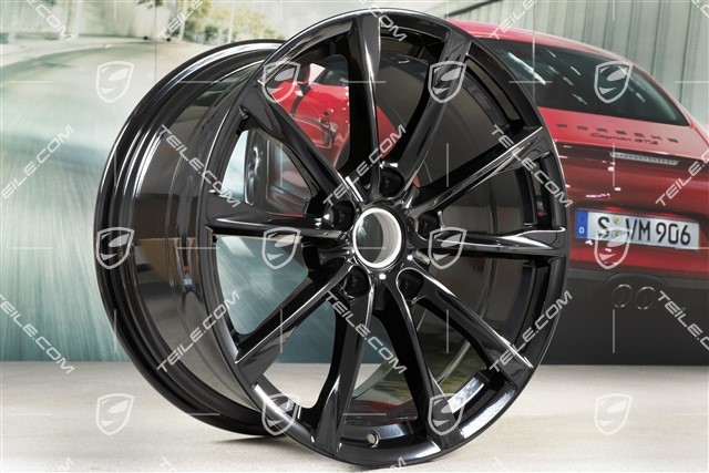 19-inch wheel rim Boxster S, 10J x 19 ET45, black highgloss