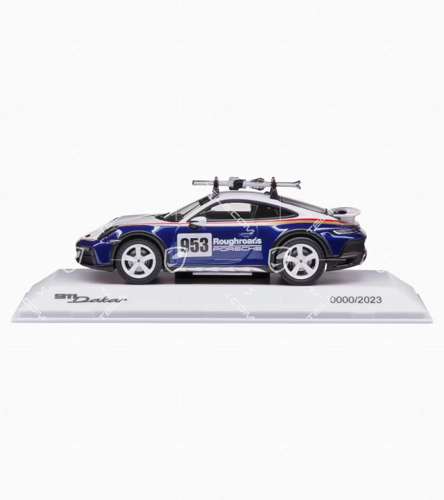 Porsche 911 Dakar (992) mit Skiern – Christmas, Limited Edition, scale 1:43