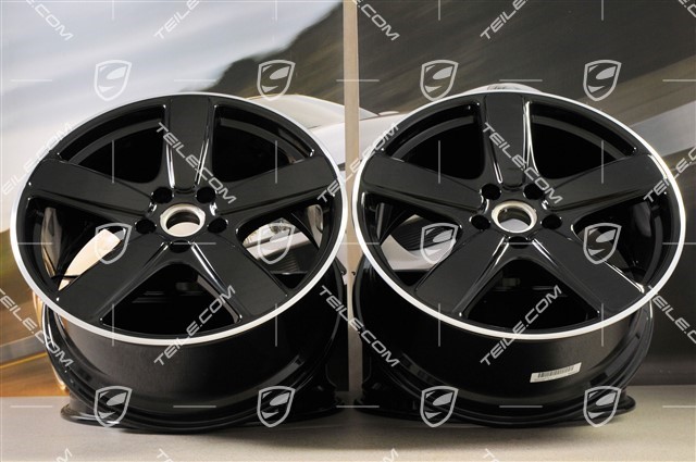 21-inch wheels rims set Cayenne Sport Classic, 10J x 21 ET50, in black