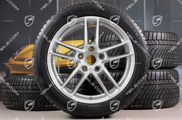 19-inch TURBO II winter wheel set, wheels 9J x 19 ET60 + 10J x 19 ET61 + NEW Continental winter tyres 255/45 R19+285/40 R19, with TPMS