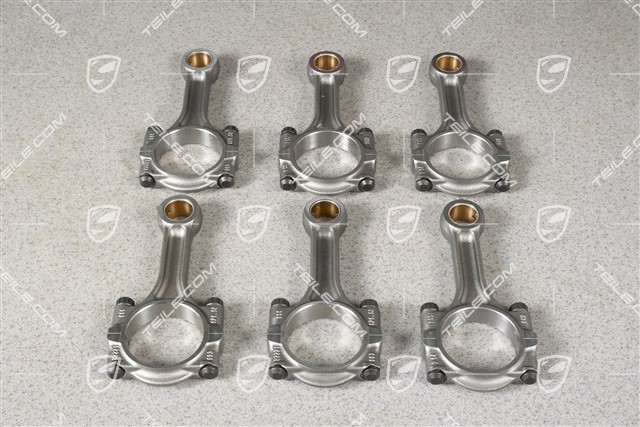 Connecting rod, Turbo, Complete (set of 6)