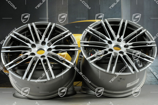 20-inch Turbo III wheel set, front wheels: 9,5 J x 20 ET 65 + rear wheels: 11 J x 20 ET 68