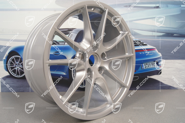 20-inch wheel rim set, Carrera S III, 8J x 20 ET57 + 9,5J x 20 ET45, Brilliant chrome finish