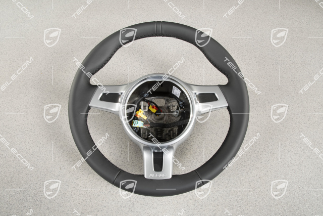 Steering wheel, SPORT DESIGN, manual transmission, Leather Black